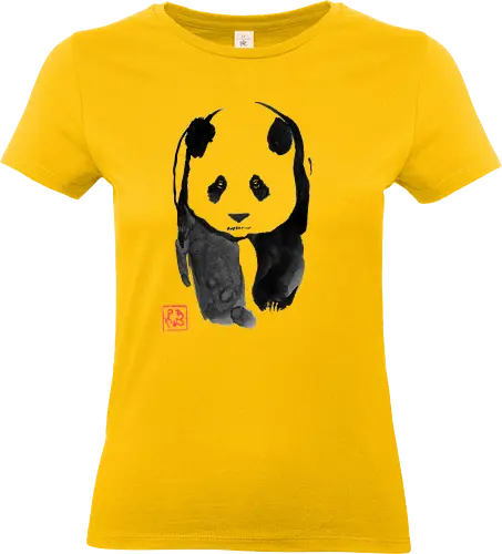 panda walking - panda, sumie, japan - Standard T-Shirt (Frauen)