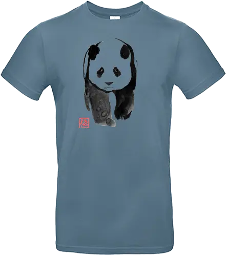 panda walking - panda, sumie, japan - Standard T-Shirt
