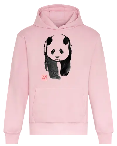 panda walking - panda, sumie, japan - Heavyweight Hoodie