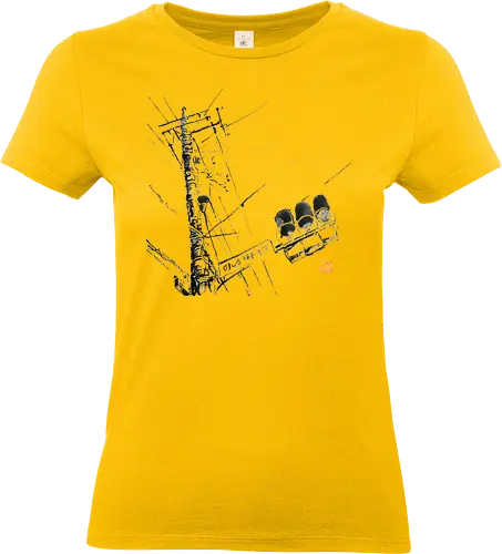 tokyo wires - tokyo, wires, sumie, japan - Standard T-Shirt (Frauen)