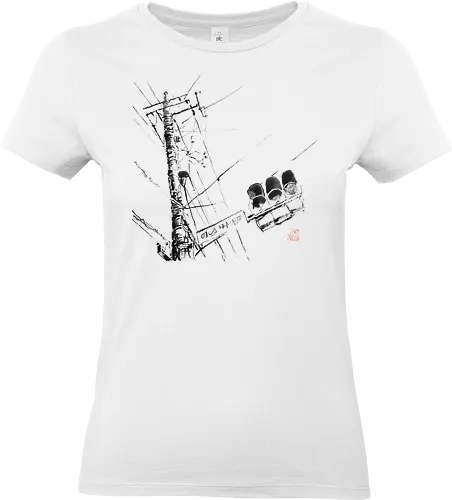 tokyo wires - tokyo, wires, sumie, japan - Standard T-Shirt (Frauen)