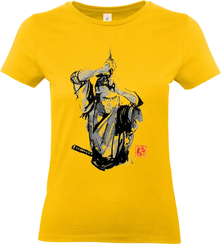 samurai en garde - samurai, sumie, japan - Standard T-Shirt (Frauen)