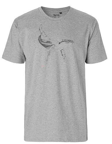 whale - whale, japan, sumie - Fairtrade T-Shirt