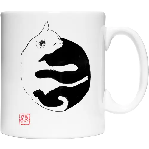 ying yang cat