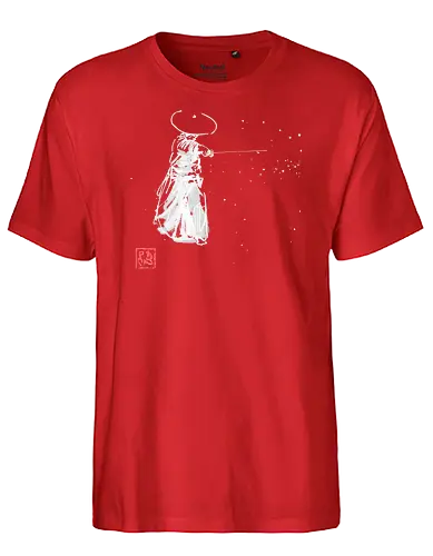 zan white - zan, sumie, japan, samurai - Fairtrade T-Shirt