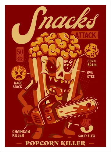 Snacks Attack - Popcorn Killer