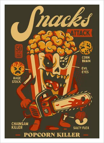 Snacks Attack - Popcorn Killer