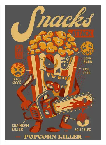 Snacks Attack - Popcorn Killer