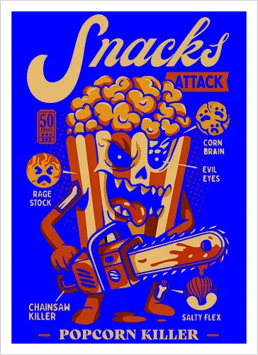 Snacks Attack - Popcorn Killer