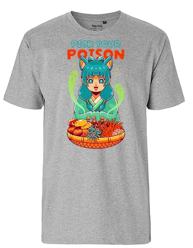 PICK YOUR POISON - kusuriya no hitorigoto, anime, manga, maomao, apothecary, the apothecary diaries, cute, mushrooms, poison, herbs - Fairtrade T-Shirt