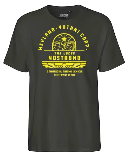 Weyland Corp. - nostromo, weyland yutani, alien, uscss, horror movie - Fairtrade T-Shirt
