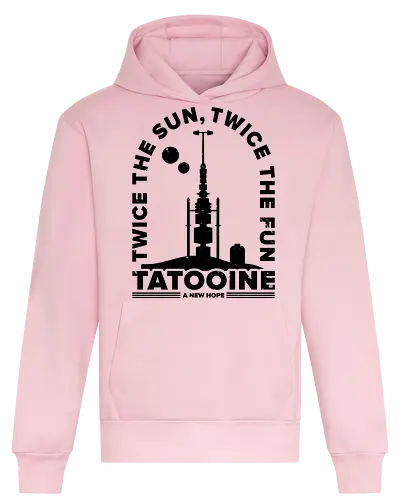 Two Suns for more fun - tatooine, Space Opera, 80s, two suns, mos eisley, sci fi, lightsaber, Villain, luke, tatooine suns - Heavyweight Hoodie