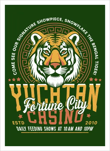 Yucatan Casino Snowflake Grunge