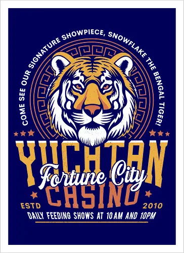Yucatan Casino Snowflake Grunge