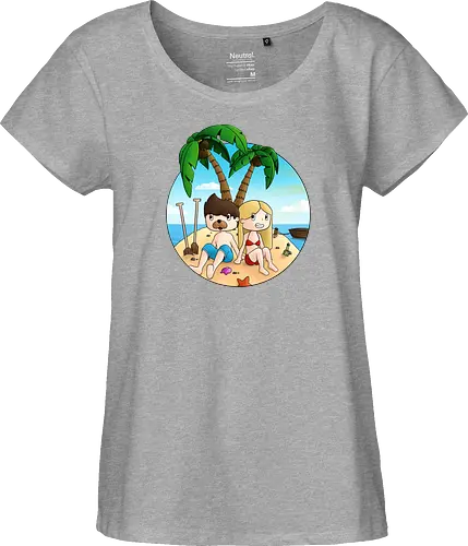 EpicStun - Insel - youtube, youtuber, merchandise, minecraft, epicstun, epicstunlp - Fairtrade Girl Shirt