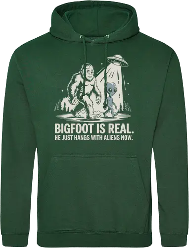 Bigfoot is real. He just hangs with aliens now