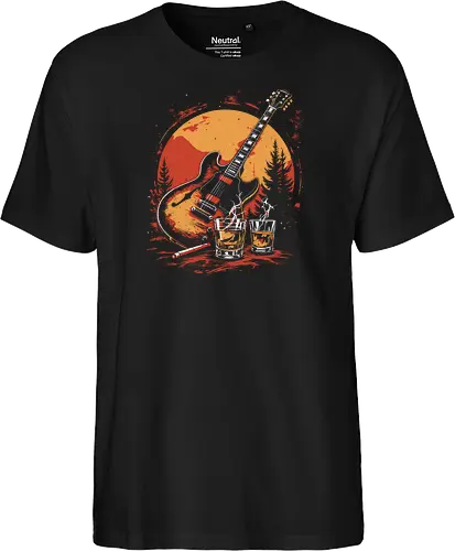 Guitar sunset