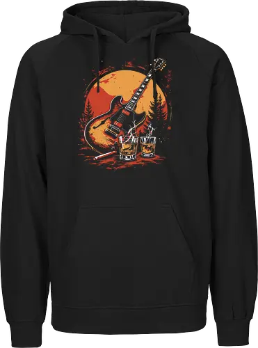 Guitar sunset