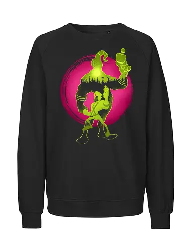 A Earthworm With A Robotic Suit - 90s video games, 90s, classic video game, earthworm, galaxy, gamer, gaming, video game, videogames lover, vintage, videogames, videogames addict, retro, space, universe - Fairtrade Sweatshirt