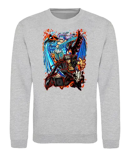 Frost and Flame - Zaubersprüche, Schwertkampf, Ritter, Magische Welt, Magische Kräfte, Wachstum, Teamgeist, Ehrgeiz, Hoffnung, Friendship, Courage, Action, Shonen, Frost and Flame, Magie, Fantasy, Abenteuer, Zauberer, Magier, Kampf, Zauberei, Drachen, Mittelalter, Helden, Freundschaft, Mut, Spannung, Action, Shonen, Dunkelheit, Licht, Magischer Kampf, Schicksal, Geheimnis, Magic, Fantasy, Adventure, Wizard, Sorcery, Battle, Dragon, Medieval, Hero, Darkness, Light, Spellcasting, Swordfight, Knight, Magical World, Powers, Growth, Team Spirit, Ambition, Hope, Destiny, Mystery - Sweatshirt