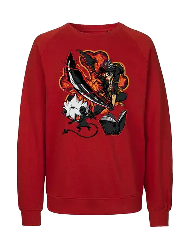 Hellfire Edge - Hellfire Edge, Magie, Fantasy, Abenteuer, Zauberer, Magier, Kampf, Zauberei, Drachen, Mittelalter, Helden, Freundschaft, Mut, Spannung, Action, Shonen, Dunkelheit, Licht, Magischer Kampf, Zaubersprüche, Schwertkampf, Ritter, Magische Welt, Magische Kräfte, Wachstum, Teamgeist, Ehrgeiz, Hoffnung, Schicksal, Geheimnis, Magic, Fantasy, Adventure, Wizard, Sorcery, Battle, Dragon, Medieval, Hero, Friendship, Courage, Action, Shonen, Darkness, Light, Spellcasting, Swordfight, Knight, Magical World, Powers, Growth, Team Spirit, Ambition, Hope, Destiny, Mystery - Fairtrade Sweatshirt