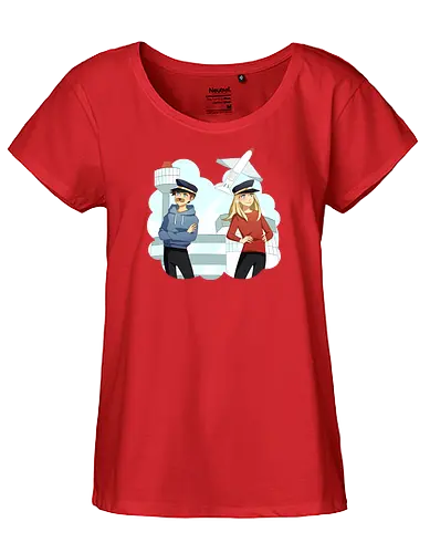 EpicStun - Flughafen - youtube, youtuber, merchandise, minecraft, epicstun, epicstunlp - Fairtrade Girl Shirt
