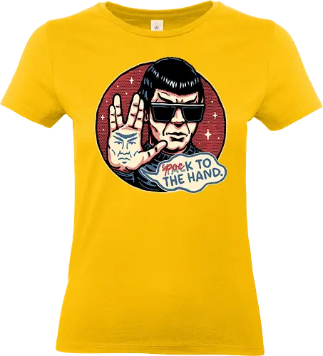Spock to the hand - Movies, film, TV show, TV series, Sci-fi, science fiction, nostalgic - Standard T-Shirt (Frauen)