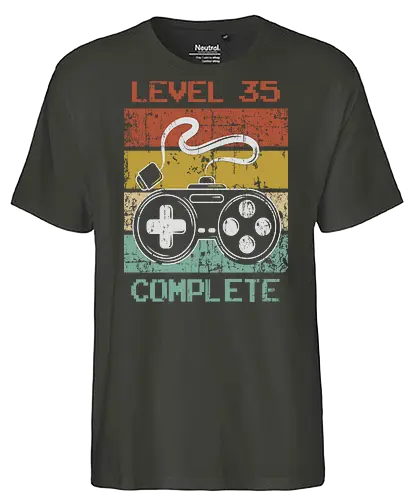 Level 35 complete - Fairtrade T-Shirt