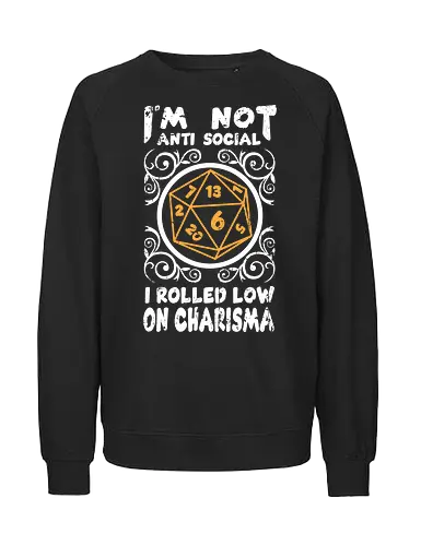 Im not anti social - Fairtrade Sweatshirt