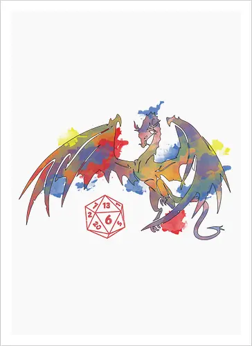Dragon plays with D20