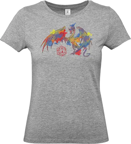 Dragon plays with D20 - Standard T-Shirt (Frauen)