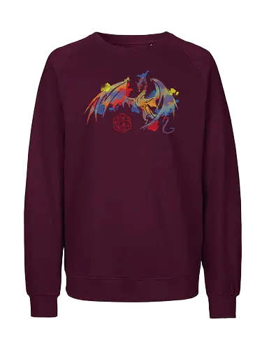 Dragon plays with D20 - Fairtrade Sweatshirt