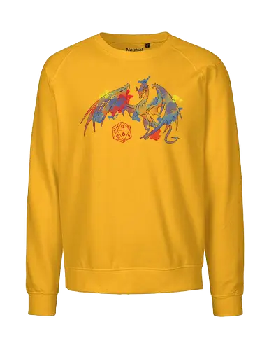 Dragon plays with D20 - Fairtrade Sweatshirt
