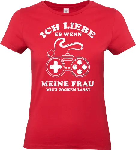 Ich liebe es wenn meine Frau mich zocken lässt - Standard T-Shirt (Frauen)