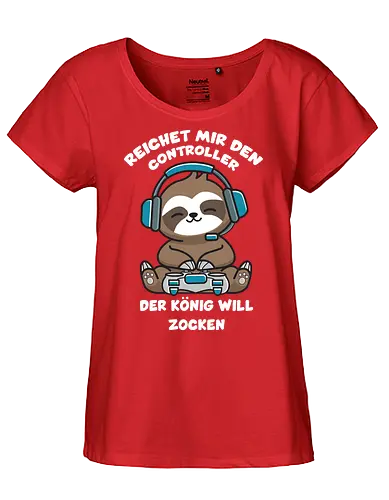 Reichet mir den Controller - Fairtrade Girl Shirt