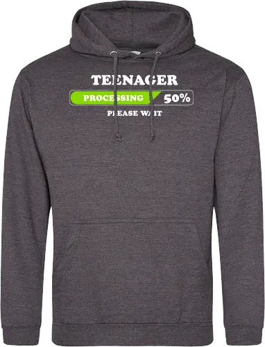 Teenager processing please wait