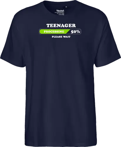 Teenager processing please wait