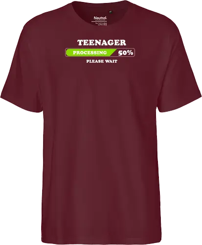 Teenager processing please wait