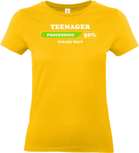 Teenager processing please wait - Standard T-Shirt (Frauen)