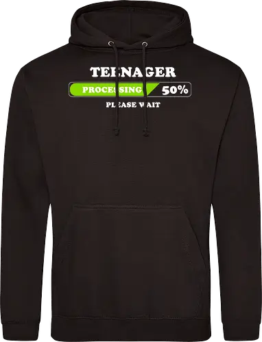 Teenager processing please wait