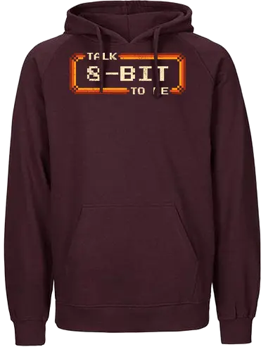 Talk 8-Bit To Me - 8bit, 8 bit, arcade, gamer, games, gaming, geek, humor, nerd, nostalgia, old school, pixel, pixelart, retro, vintage - Fairtrade Hoodie