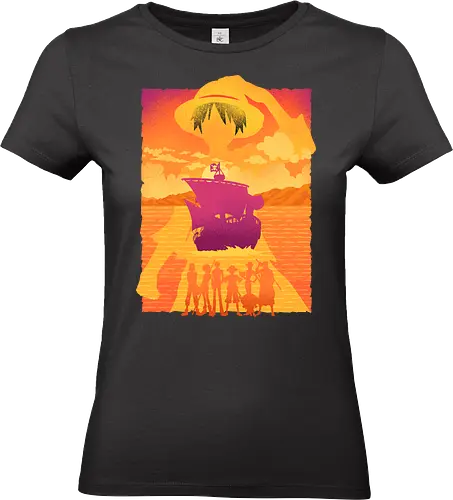 pirate-crew - Pirate, Straw Hat Crew, pirate, Zoro, Devil Fruit, Anime Aesthetic, Pirate King, Nakama, otaku Style, Anime Lover, Manga Art, Gear Fifth, Thousand Sunny, Japanese Anime, Shonen Jump - Standard T-Shirt (Frauen)