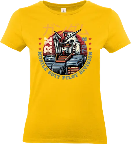Mobile Suit Pilot Division - TV series, animated, Japanese, mecha, robots, machine, science fiction, sci-fi - Standard T-Shirt (Frauen)