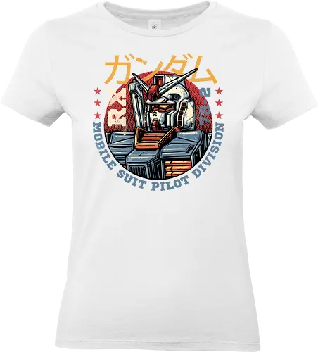 Mobile Suit Pilot Division - TV series, animated, Japanese, mecha, robots, machine, science fiction, sci-fi - Standard T-Shirt (Frauen)