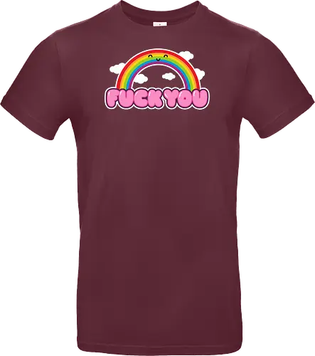 FCKU - rainbow, cute, funny, happy, existential, dread, crisis, gift - Standard T-Shirt