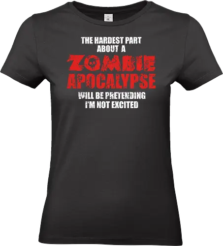 Zombie Apocalypse - zombie, fun, apocalypse, retro, hell, nuclear - Standard T-Shirt (Frauen)