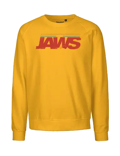 Bigger Boat - jaws, great white shark, sharks, negative space, shark fin, vintage, retro, orca, fishing - Fairtrade Sweatshirt
