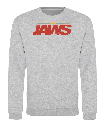 Bigger Boat - jaws, great white shark, sharks, negative space, shark fin, vintage, retro, orca, fishing - Sweatshirt