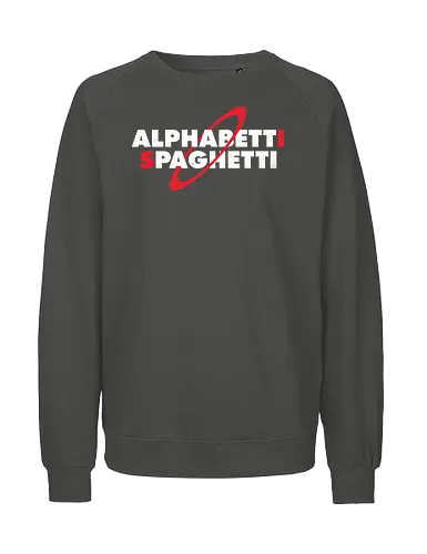 Red Dwarf - Alphabetti Spagetti - rimmer, lister, dave, duke, iron balls, kryten, cat, holly, space, sci fi, sci fi, science fiction, scifi, british tv, comedy series, red dwarf, alphabetti spagetti, funny, jupiter mining corporation - Fairtrade Sweatshirt