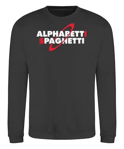 Red Dwarf - Alphabetti Spagetti - rimmer, lister, dave, duke, iron balls, kryten, cat, holly, space, sci fi, sci fi, science fiction, scifi, british tv, comedy series, red dwarf, alphabetti spagetti, funny, jupiter mining corporation - Sweatshirt
